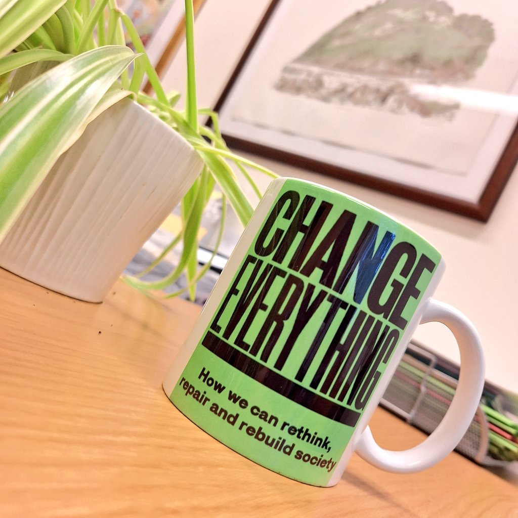 Now in the office, thanks to a kind supporter, a #ChangeEverything mug. Not sure if I should really get into 'merch'. What do you think?