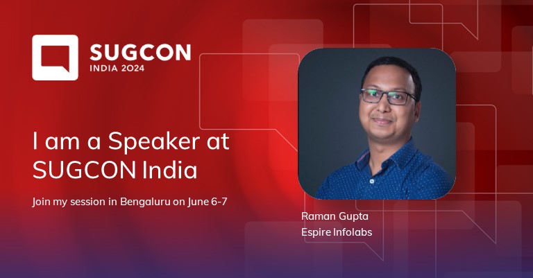 Honoured to take the stage at <a href="/Sitecore/">Sitecore</a> #SUGCON India 2024! 🎉 I'll discuss migrating #customer data from #Sitecore #XDB to #CDP and our successful pilot at <a href="/EspireInfolabs/">Espire Infolabs</a>. Don't miss insights on our findings! <a href="/SUGCONF/">SUGCON</a> #sitecorecommunity #sitecoremvp #SitecoreWithRaman24