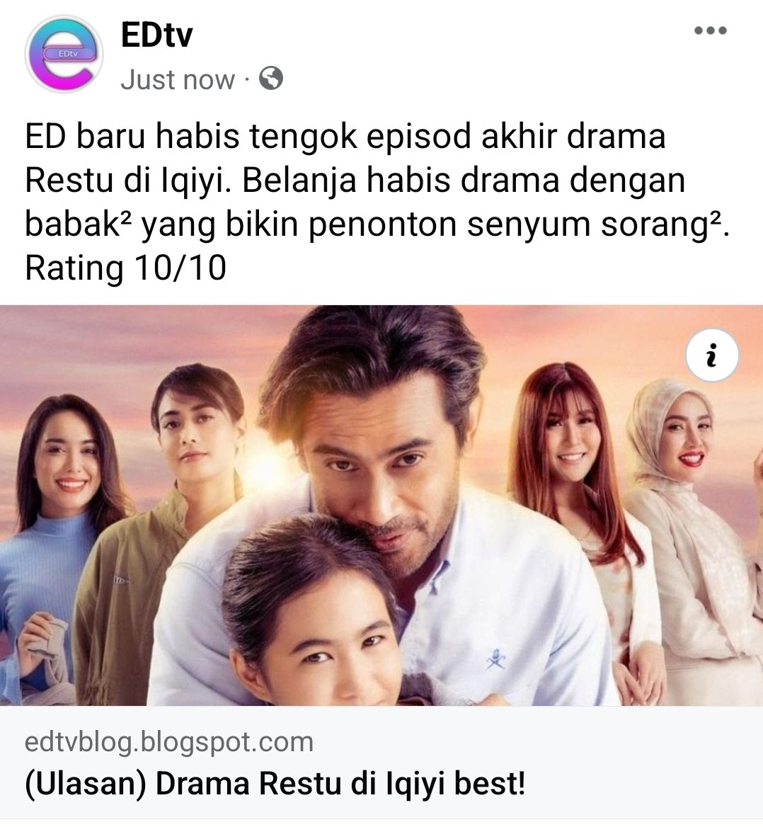 edtvmalaysia2's tweet image. Drama #Restu di @iQIYIMalaysia best! edtvblog.blogspot.com/2024/05/ulasan…