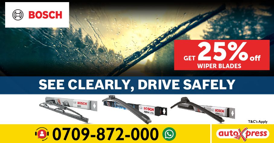 Last chance to get Bosch wiper blades at 25% off. See the road better for safer journeys.

auto-xpress.co.ke/services-wiper…

#AutoXpressKenya #Bosch #Wipers