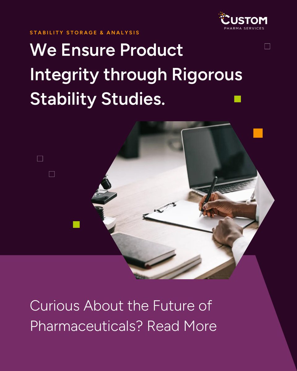 CustomPharma's tweet image. We conduct comprehensive stability studies following international guidelines, including ICH and regional regulations. Our studies assess the effects of environmental conditions on products like temperature, humidity, and light. #StabilityStudies #ICHGuidelines #CustomPharma