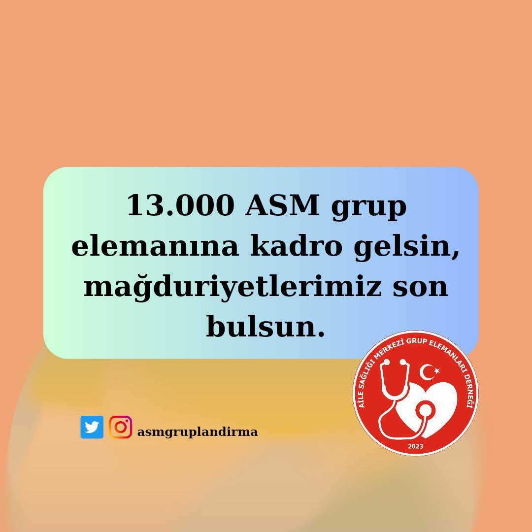 <a href="/bektasbaris/">Av.Barış Bektaş</a> <a href="/asmgruplandirma/">Aile Sağlığı Merkezi Grup Elemanları Derneği</a> sağlıkçıyız özlük hakkımız nerede

#elemandeğilsağlıkçı