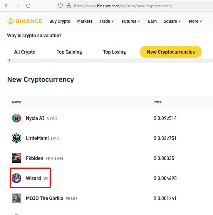 wizardtoken_'s tweet image. ✨ Oh, hello @binance! ✨ 

#wizardmagic @wizardtoken_ $W $WIZ 
#CRYPTO #ETH @ethereum #metaverse #NFT #memecoin #meme