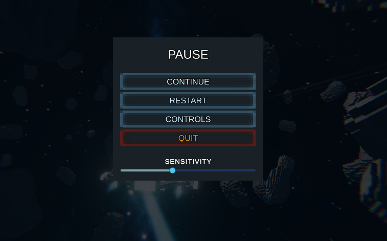 Small little teeny tiny mini update:

-added sensitivity slider in the Pause Menu