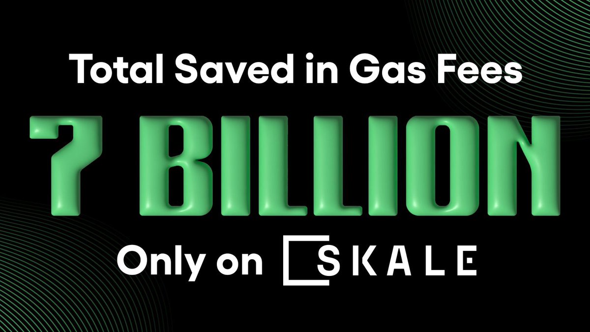 1/ #SKALE's achievement of saving users more than $7 billion USD in gas fees marks a significant milestone in the blockchain space.

As the undisputed leader in gas savings, @SkaleNetwork consistently prioritizes keeping more money in users' wallets compared to other chains.
🧵