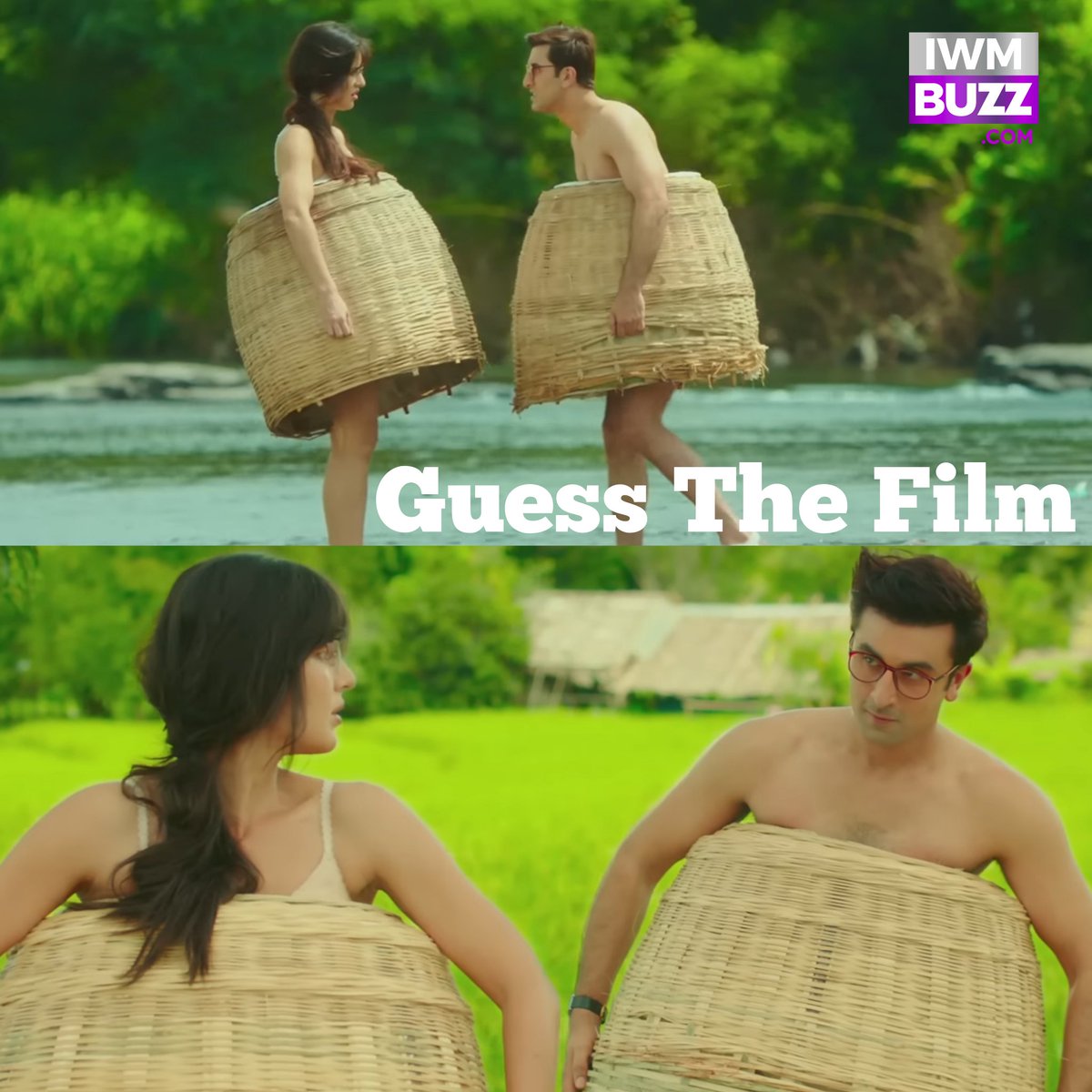 Can you guess the film from this picture? . . . #guess #ranbirkapoor #katrinakaif #movie #Iwmbuzz