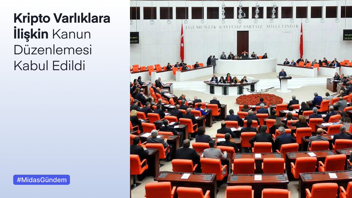 🌅 #MidasGündem 🇹🇷 Kripto varlıklara ilişkin kanun teklifi TBMM'de kabul edildi. 🥇 #GESAN ihalede 65,5 milyon TL ile en iyi teklifi verdi. 🤝 $GOOGL, Magic Leap ile ortaklık anlaşması imzaladı. 🛢️ Petrol fiyatları düşüşünü sürdürüyor. Güne başlarken öne çıkan haberleri 2