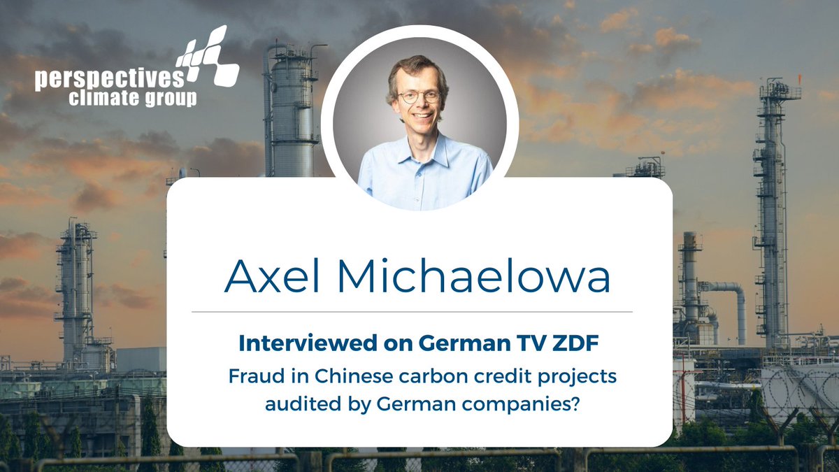 Axel Michaelowa, Perspectives’ senior founding partner and long-time expert in international carbon markets, was contacted by <a href="/ZDFheute/">ZDFheute</a>  to comment on severe cases of suspected fraud involving illegitimate UER projects in China💡
 
Read the full article📰 lnkd.in/eQT3iutv