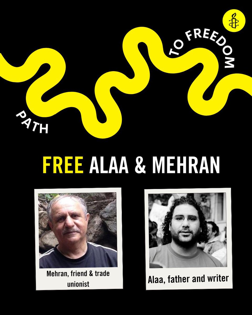 Although he has his freedom @FreeAnoosheh is now campaigning for others still unjustly incarcerated & raising funds for @AmnestyUK Take action to call for the release of UK Nationals arbitrarily detained abroad. @FreedomForAlaa @AmnestyIran @AmnestyEg amnesty.org.uk/actions/protec…