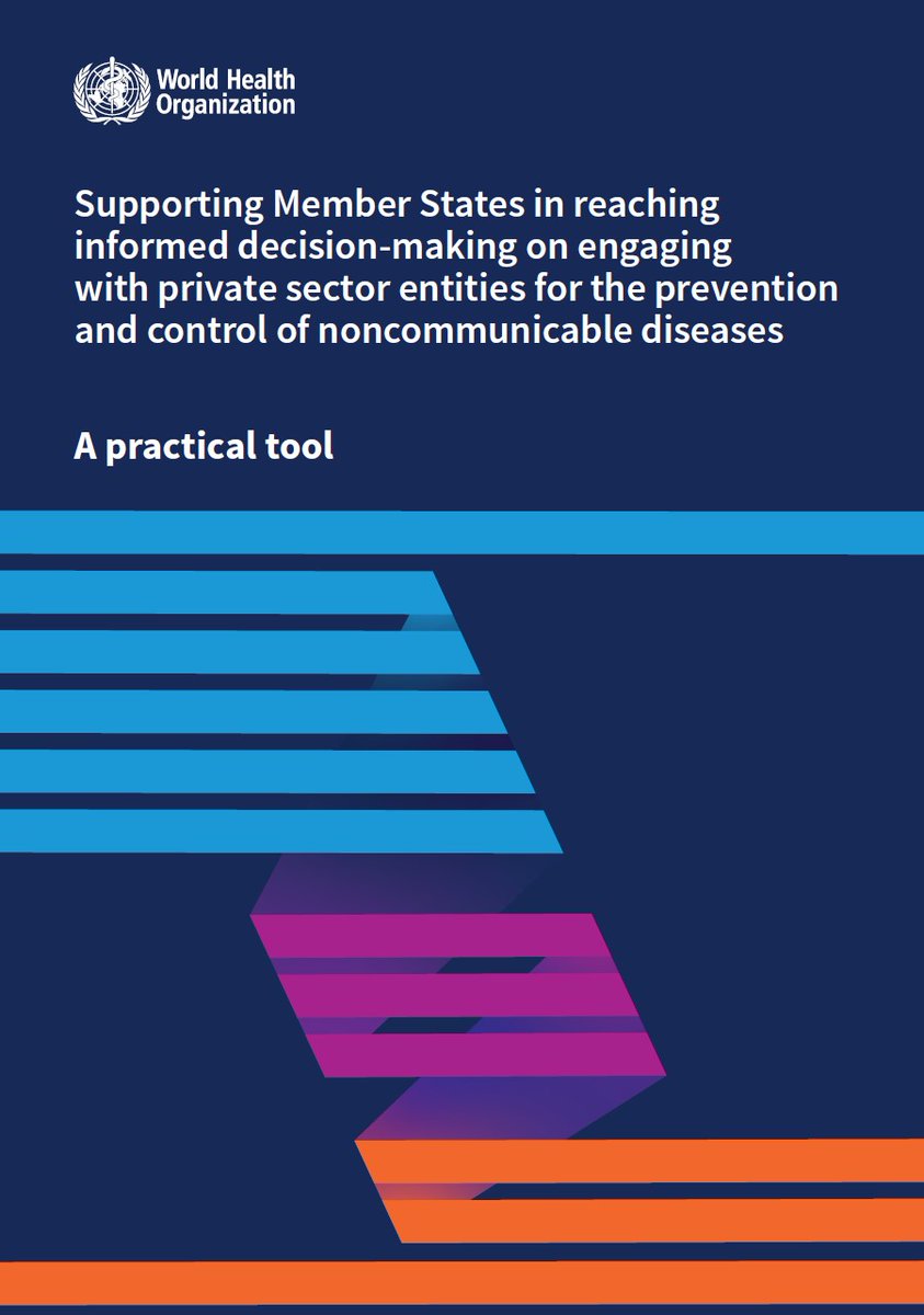 .@WHO recently launched guidance for countries to engage with the commercial sector to prevent and control non-communicable diseases. But more support is needed, as many countries cannot implement these procedures - our colleague, @kentbuse and @ncdalliance's, @DrMonikaArora