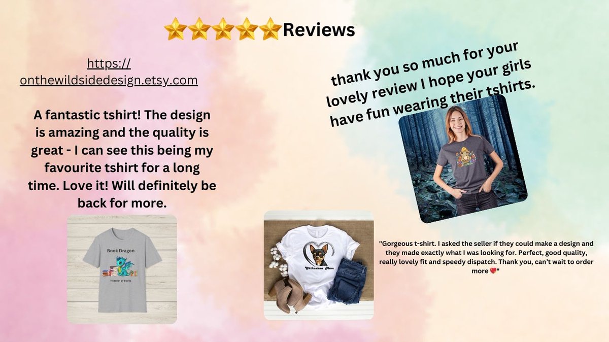 @MHHSBD Todays #MHHSBD word is REVIEW. I might only be new but I am more than delighted that I have these fabulous reviews. You can see more reviews and the products they are delighted with right here onthewildsidedesign.etsy.com