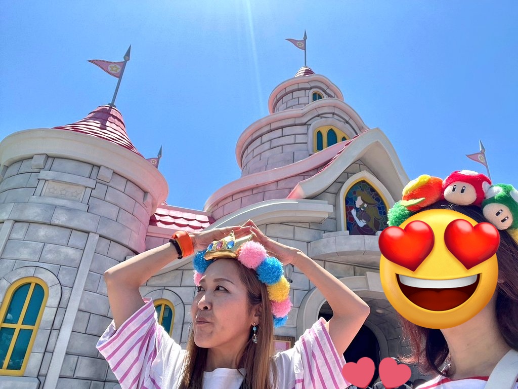 青空とピーチ城と私達🍑🍄🌼
(とりあえず楽しんでますwww)
#USJファン #ユニバ #SUPERNINTENDOWORLD