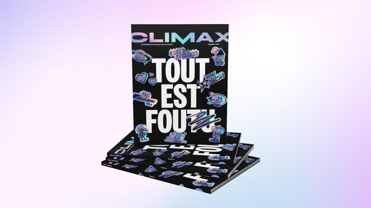 Ça y est, c'est le GRAND jour. On sort le cinquième numéro de Climax fanzine sur... L'absurde !

On y raconte comment les plus cools des écolos font revivre la folie du dadaïsme avec des opérations complètement zinzins.

Chopez votre numéro ou votre abo !
lnkd.in/eZy4nPjN