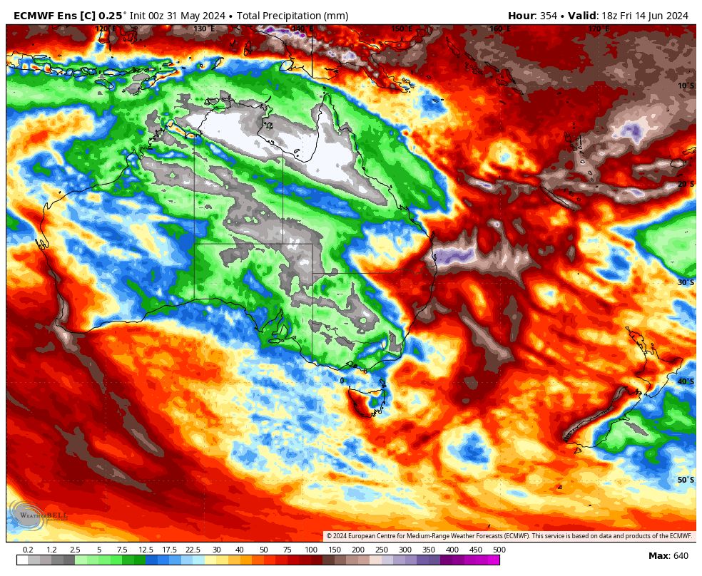 Update on the current activity and moving forward over the next few months is now available in respective inboxes. If you want to get these reports and insights moving forward, click the link and put your name on the list. Link here: buff.ly/371TPri 15 day ECMWF Ens ⤵️