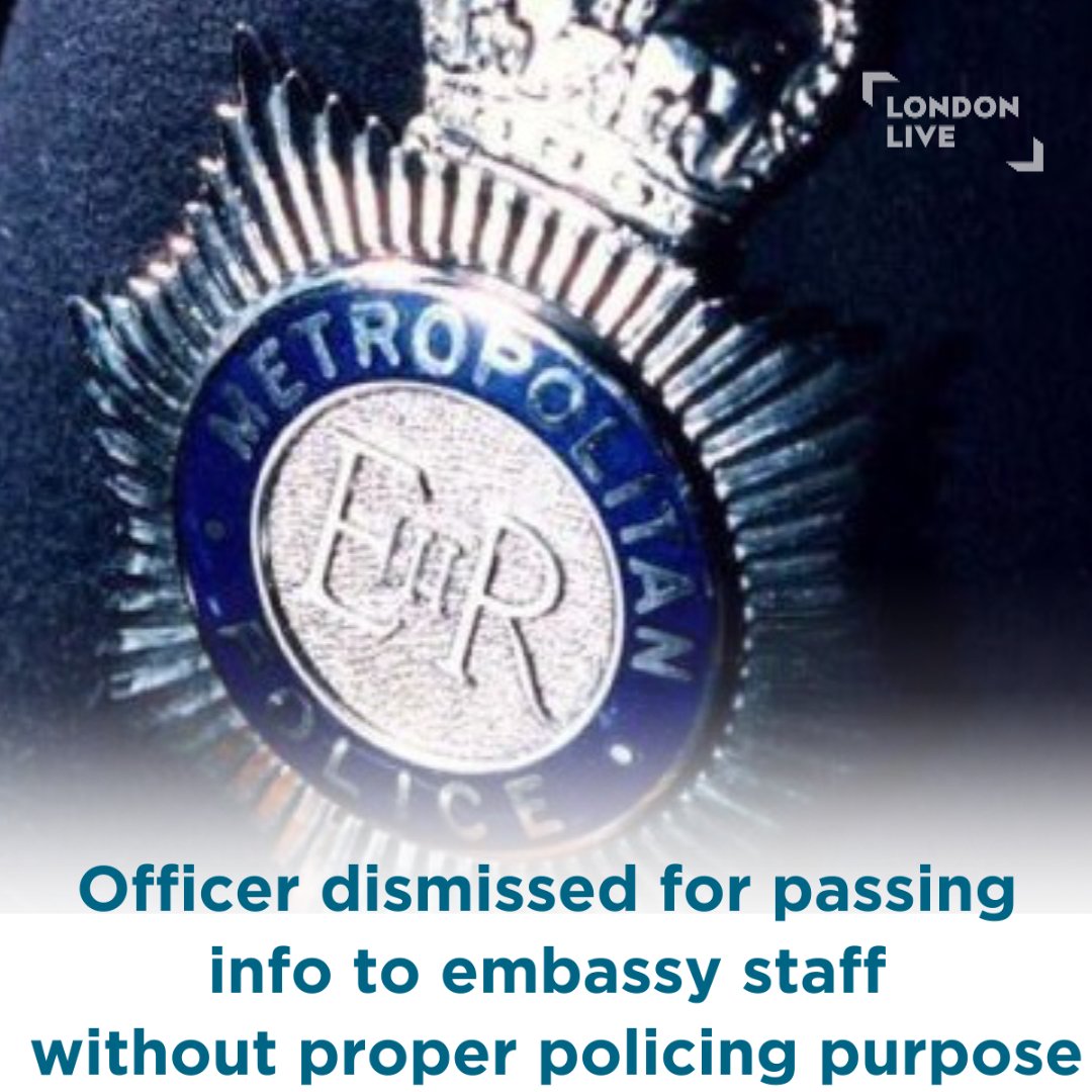 PC Saadane Mansouri, who passed information to staff at an embassy without a proper policing purpose for doing so, has been dismissed.

It was alleged that between March 2019 and December 2020, he had regular contact with staff at the Algerian Embassy, which was often not