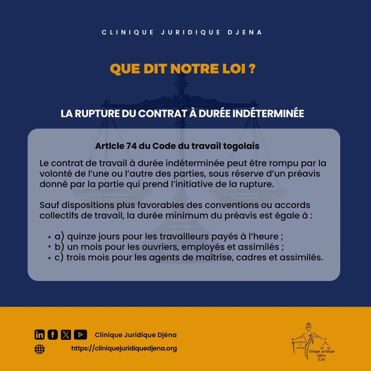 Clinique Juridique Djena - CJD tweet media