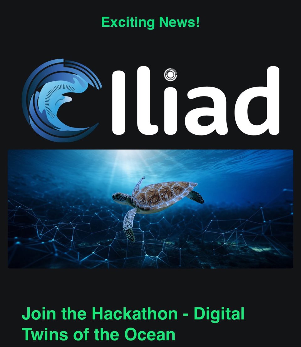 ☎️Deadline 3️⃣1️⃣/5️⃣ Sign up for our hybrid hackathon TODAY! Decide what and how much you will work ⚙️🛠️from now until 12/9 A hackathon for all ages, all topics, all skills that is needed to build digital twins of the ocean. Go to Iliad website (link in thread) #iliadhackathon24