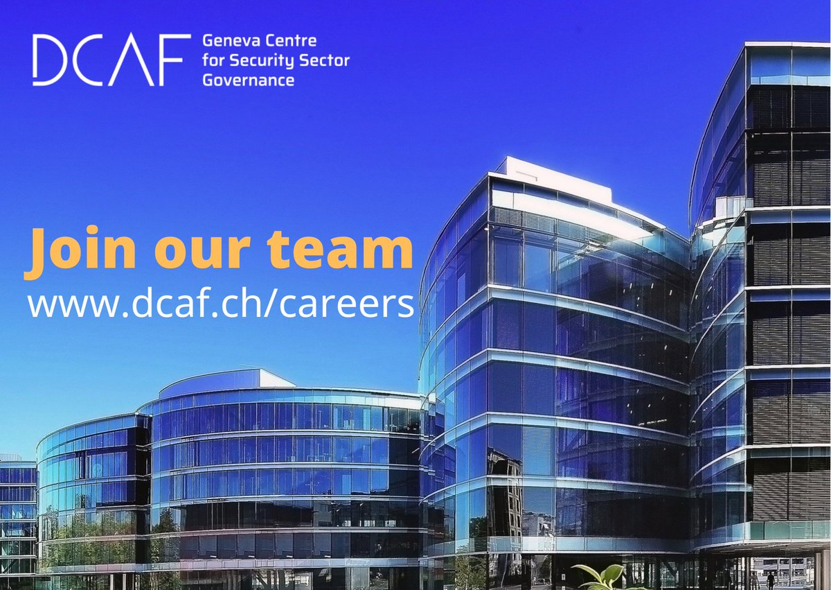 #HIRINGNOW: DCAF is looking for a Junior Project Officer for the Business and Security Division, 37.5-50% based in Geneva

📅 apply by 16 June: pulse.ly/qjg4efeypr
#privatesecurity #pmsc #montreuxdocument #jobs #recruitment #bizhumanrights #vacancy