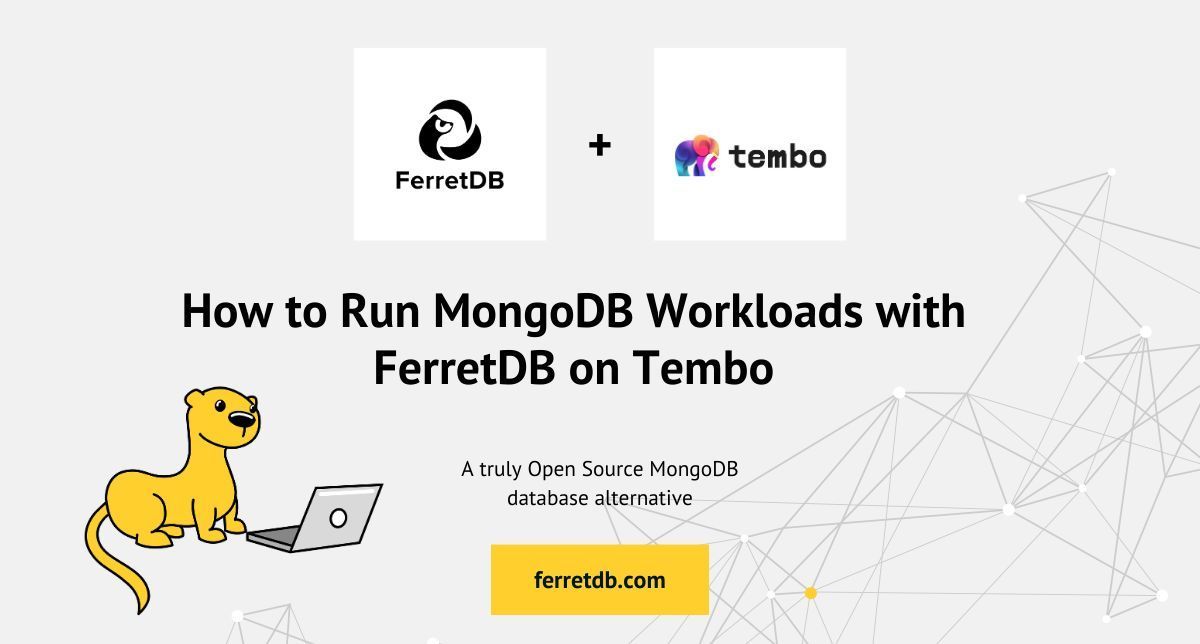 Running #FerretDB enables you to run #MongoDB workloads on a high-performance, fully extensible managed #Postgres service, and this just got even easier with the addition of the MongoAlternative stack on @tembo_io 

We wrote about it.

Check it out here-> buff.ly/42D45yW