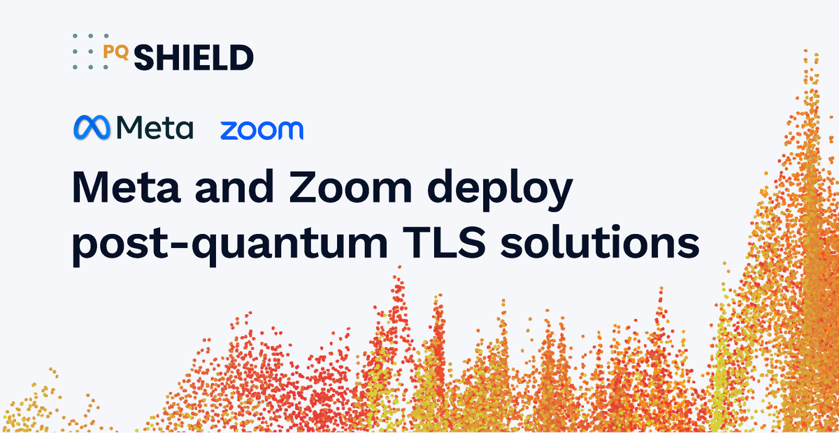 Last week, both @meta and @zoom announced new approaches to migrating towards, and deploying PQC. Read our view on our website: hubs.li/Q02z0dKb0 #postquantum #cybersecurity #cryptography #PQC #Meta #Zoom