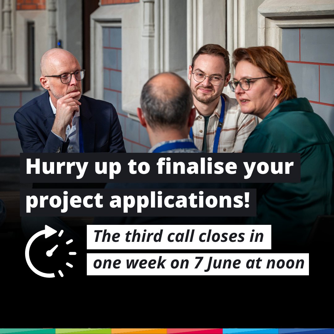⏰ The third call for project proposals is almost over!

📆 On 7 June at noon, the third call will close, so hurry up to send in your project applications.

🔎 If you have last-minute questions, read the tips we compiled ➡️ bit.ly/44W5VfE

#InterregEurope