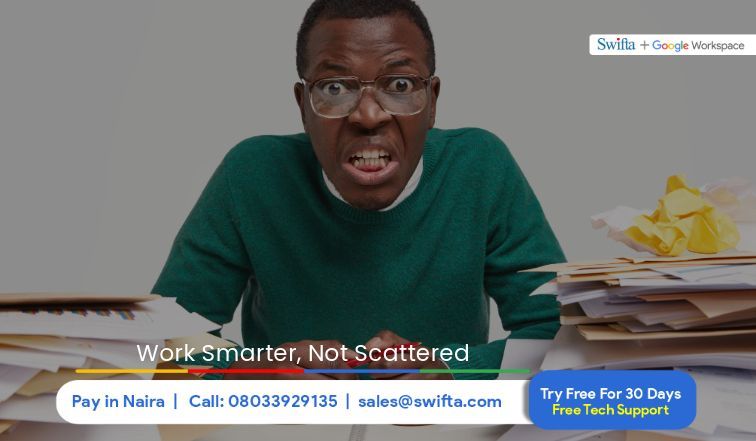 SwiftaSystems's tweet photo. End document chaos and boost productivity. Google Workspace offers secure cloud storage, real-time collaboration, and all the tools your team needs in one place. 
Visit - https://t.co/pjJ9uok3b0 for details
#swifta #hr #productivity https://t.co/cNamrwXSYs