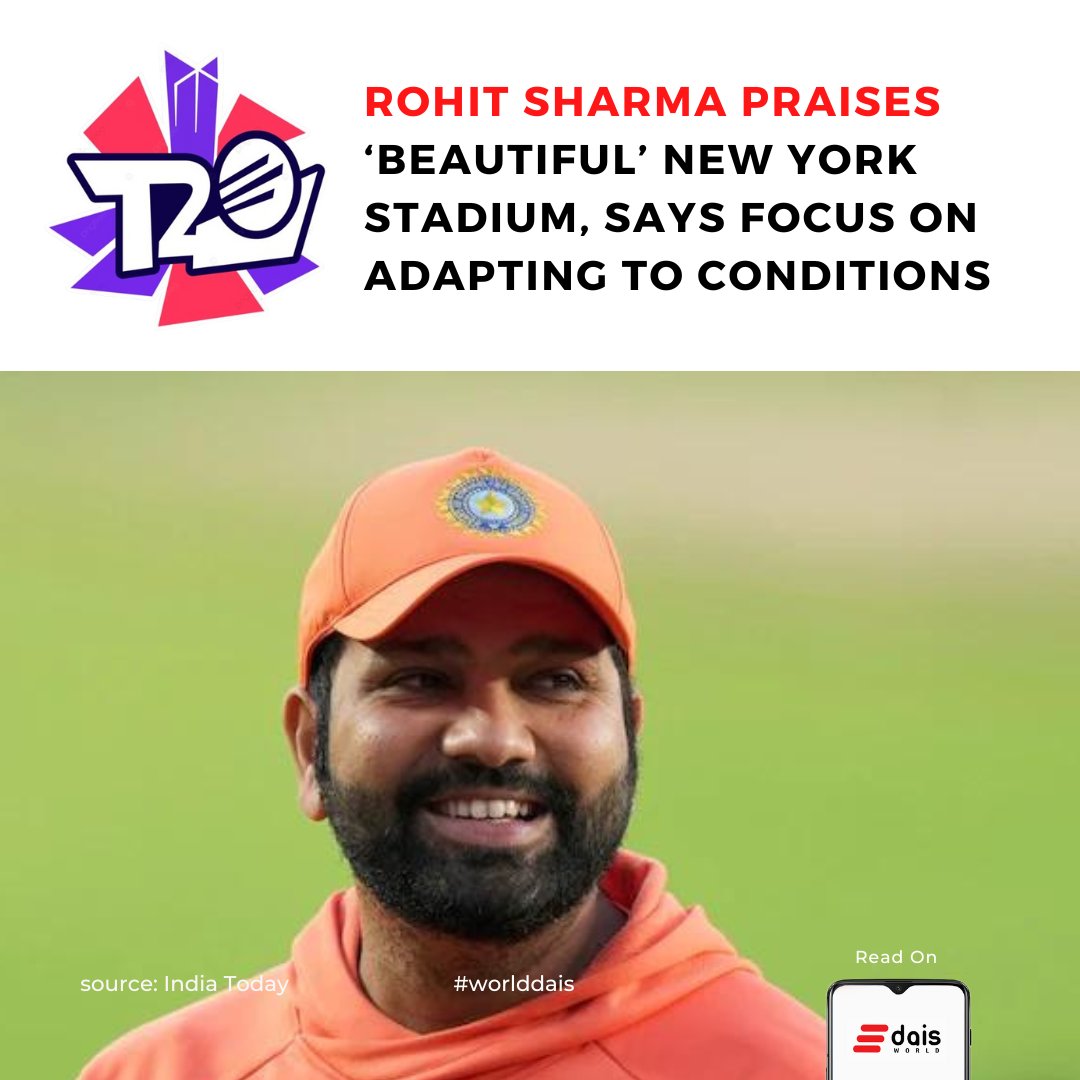 India captain Rohit Sharma said that  the team is focussed on acclimatizing to the conditions during their T20  World Cup 2024 warm-up fixture against Bangladesh before the main  tournament begins.

#worlddais #RohitSharma #T20WorldCup #WorldNoTobaccoDay #WCLIndiaChampionss