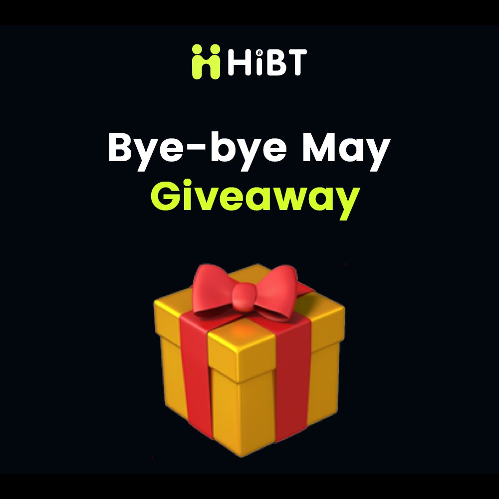 🎉 Bye-bye May Giveaway! 🎉

🥳 After an amazing and rewarding May, it's time to celebrate! 

🎁 30u to 6 lucky winners!
✨ L❤️+R+Tag 3👥👥👥
⏳ 72 hours
#Hibt #MayCelebration