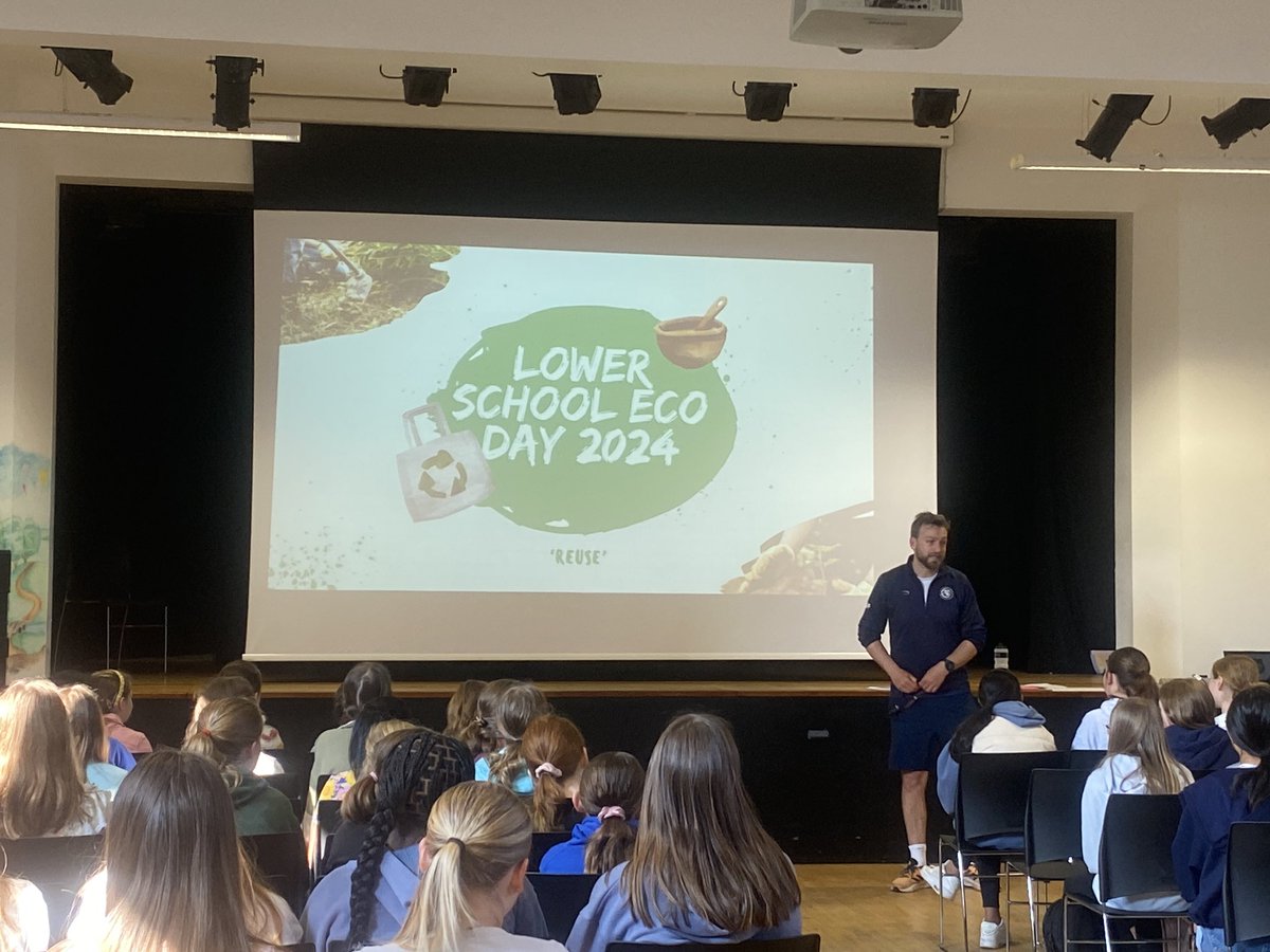 Launching Lower School Eco Day 2024! There is a very exciting programme of activities and talks throughout today all to the theme #REUSE 💚🌎💙 #StgeAmbition #aVoiceforAmbition