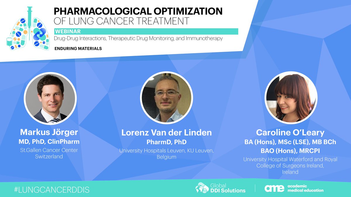 Academic_MedEdu's tweet photo. Are you interested in potential #DDIs in #LungCancer Treatment? Did you miss the excellent presentations in the #LungCancerDDIs Webinar?
👉 View here > https://t.co/m0fWw9fcrv
#oncology #pharmacology #DOACs #Immunotherapy #Toxicities https://t.co/AUzO4CVtJu