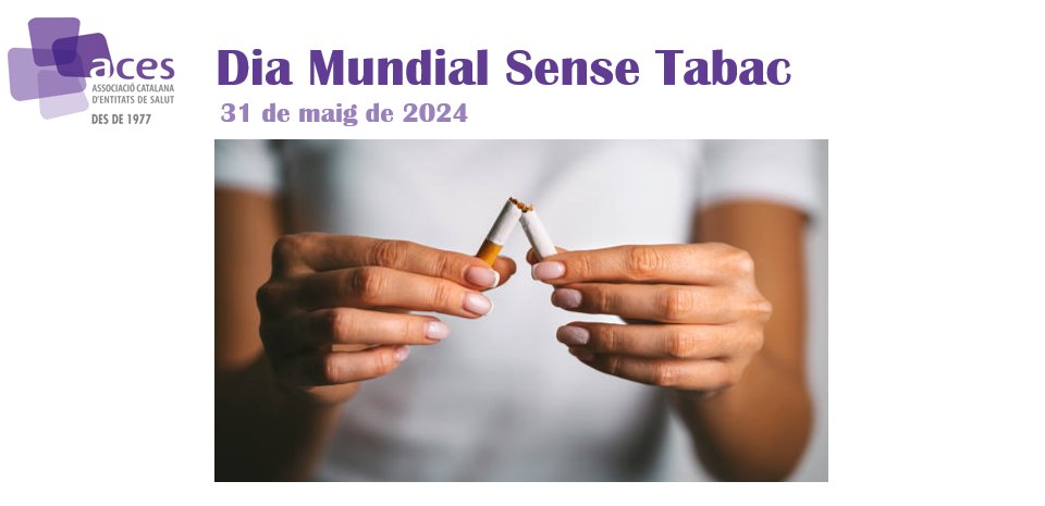 Dia Mundial #senseTabac: Respira aire pur, abraça la vida sense fum 💪

💜Junts podem crear un futur més saludable i lliure de tabac per a tots.

Diguem NO al tabac i sí a un futur lliure de fum. 🚭
#DiaMundialSenseTabac #VidaSaludable #LliureDeFum #Notabac #Respira #vida