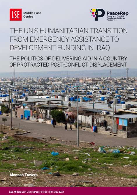 Happy to add to this thread my <a href="/LSEMiddleEast/">LSE Middle East</a> <a href="/Peace_Rep_/">PeaceRep</a> paper on the <a href="/UN/">United Nations</a>'s humanitarian transition in #Iraq- out today!

Many thanks to all I've spoken with over the past two years, particularly the phenonemol Kristin Perry, <a href="/SEEDKurdistan/">SEED</a> 🧡

Read here: eprints.lse.ac.uk/123695/?_gl=1*…