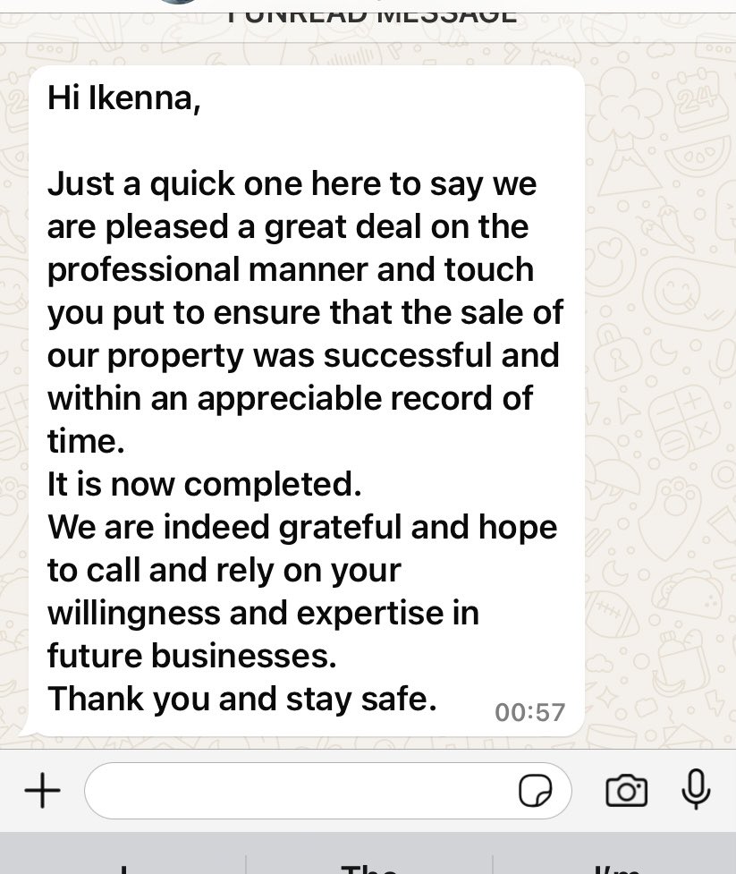 Another happy customer. This is where we derive our motivation from. God bless our customers.