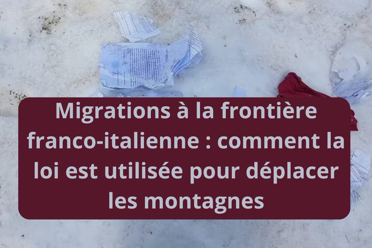 #Politique // Sur @FR_Conversation Cristina Del Biaggio @PACTE_grenoble explique comment le flou géographique aux #frontières permet à la France d'imposer un régime juridique restrictif, limitant la liberté de circulation et la protection des #migrants. 
🔗bit.ly/4e2uY4M