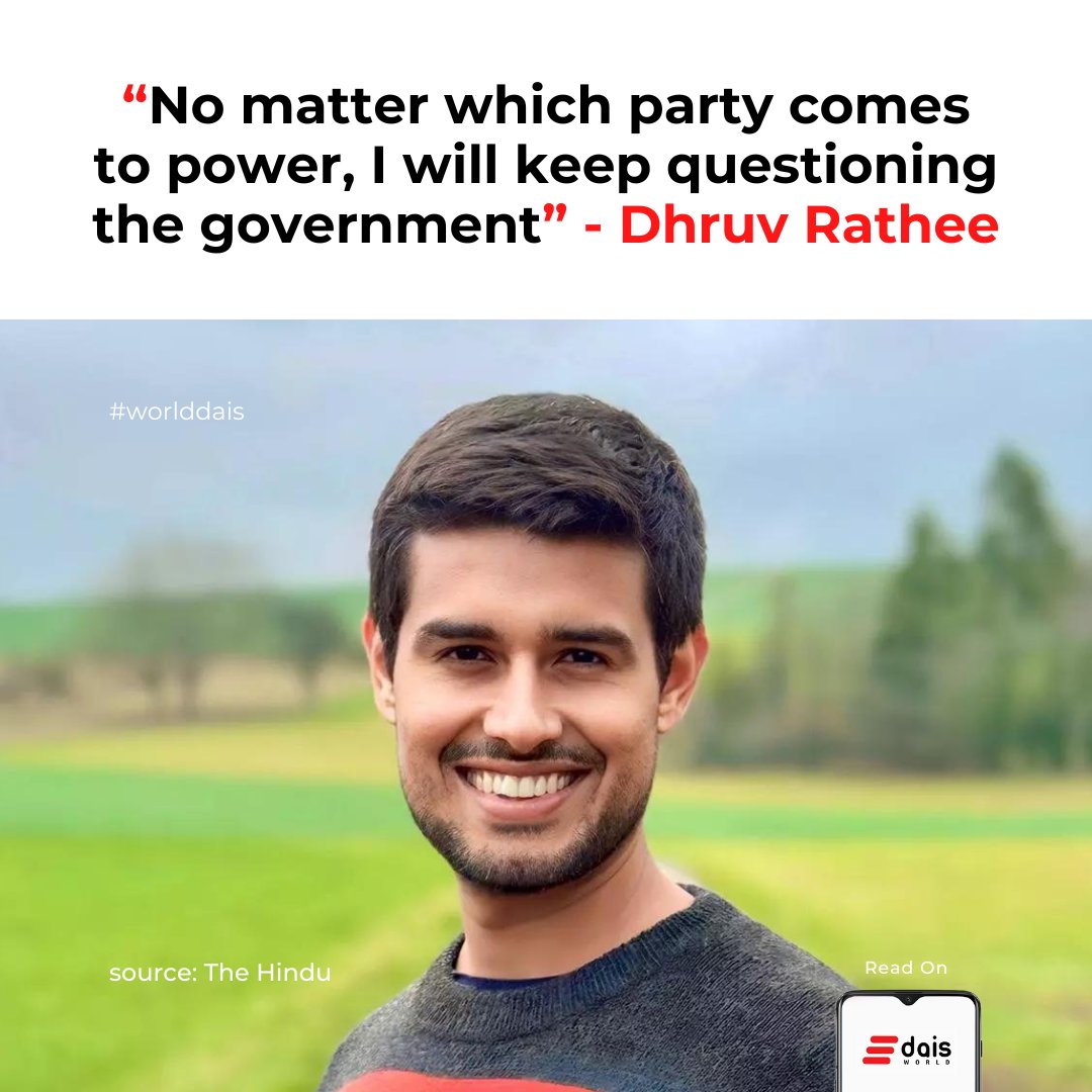 The YouTuber says he firmly believes in telling the truth, even if it can be “a bit harsh or uncomfortable at times”.

#worlddais #generalelectionlnow #GeneralStrike2024 #loksabhelection #BJPAgain #BhaagModiBhaag #IndiaPraysForKejriwal #WorldNoTobaccoDay