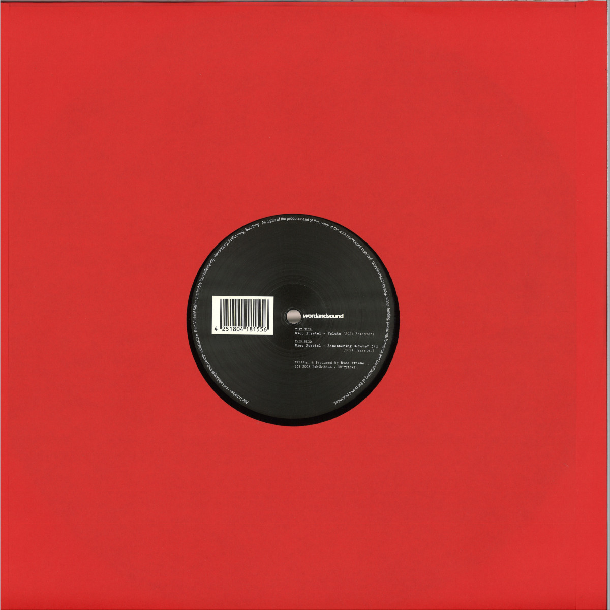 "Volute" and "Remembering October 3rd" (first time on vinyl) are back!
(The artwork shows an actual photograph of the setup where I've been crafting those tracks - that's not a joke.)

<a href="/DecksRecords/">decks.de</a> ➡️ decks.de/track/rico_pue…

"Volute" music video ➡️ youtube.com/watch?v=0SbgcZ…