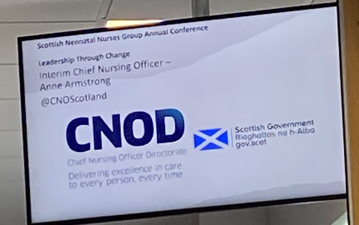 Kicking the day off for us Prof Justine Craig - Chief Midwifery Officer for Scotland and Anne Armstrong - Interim Chief Nursing Officer #SNNGconf2024