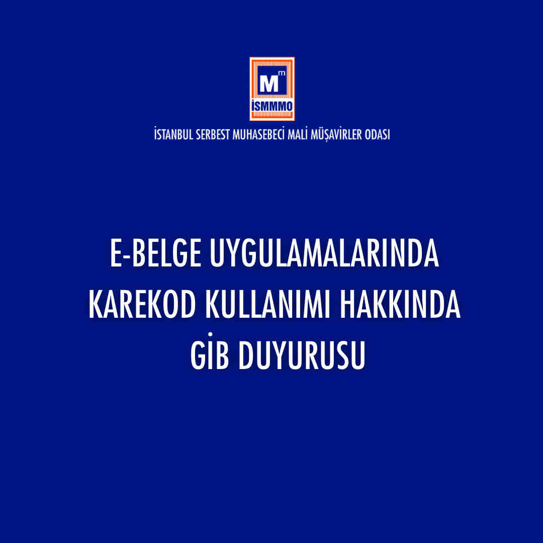 E-belge Uygulamalarında Karekod Kullanımı Hakkında GİB Duyurusu ow.ly/aHXU50S3LYB