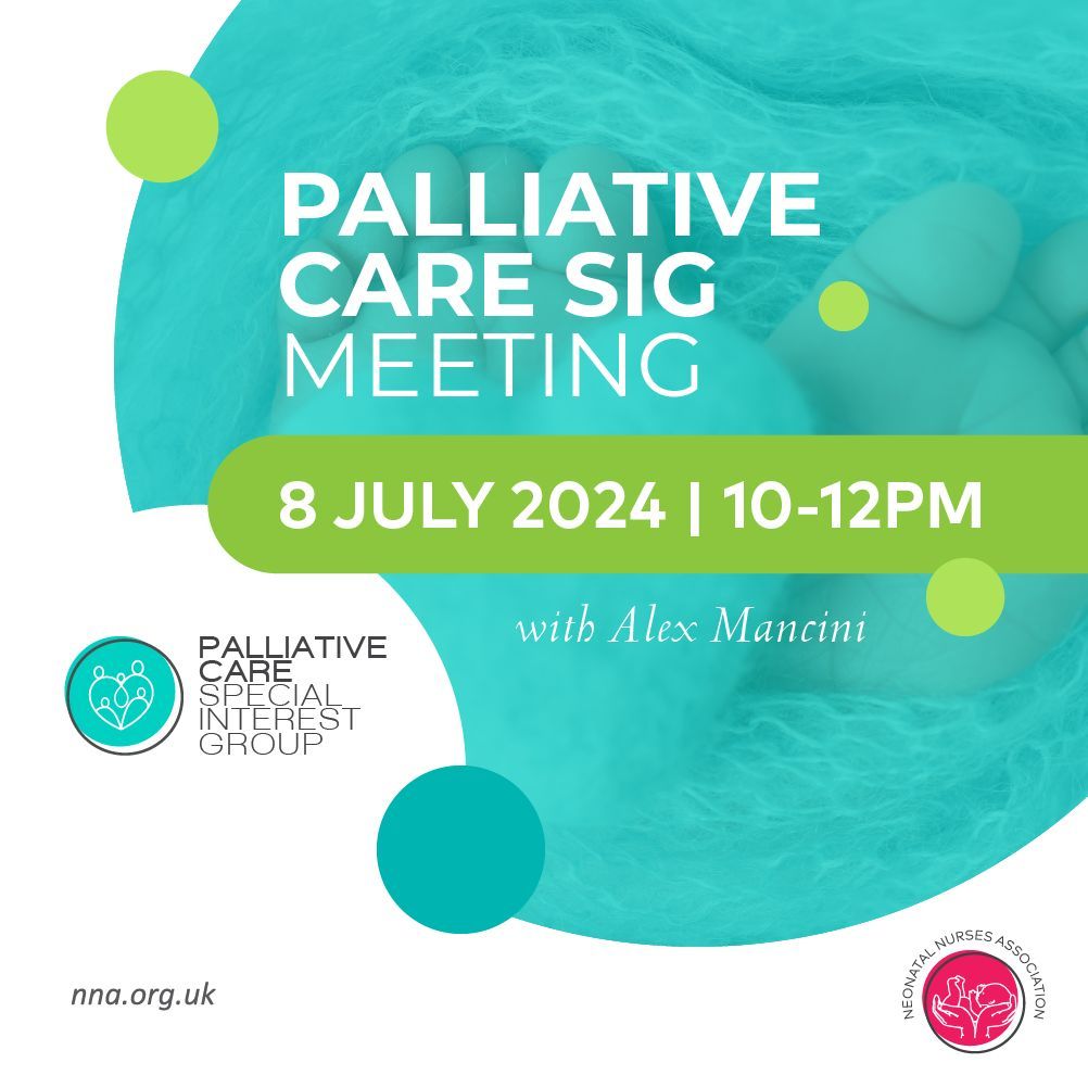The next Palliative Care SIG meeting is on 8th July, 10am to 12pm. Join us for a meeting hosted by Alex Mancini, during which you will have the opportunity to share your experiences and practice around palliative care. Book your place here: buff.ly/3Rvaecv