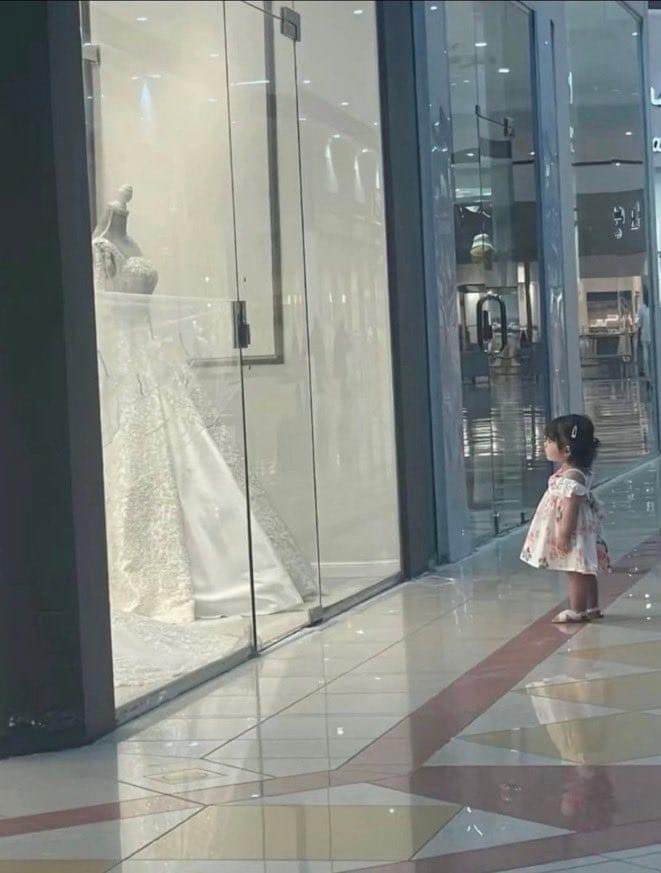 この小さな女の子のウェディングドレスを着た姿見てみたいね。ピュア過ぎる
