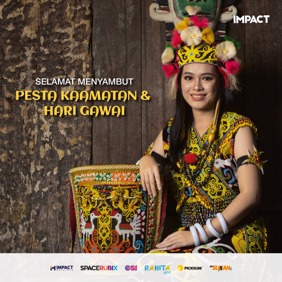 Selamat menyambut Pesta Kaamatan dan Hari Gawai! Semoga perayaaan ini disambut penuh kemeriahan di samping kesyukuran. Ikhlas daripada, seluruh warga Impact Integrated. #ImpactIntegrated #TeamKBS #HariGawai2024 #PestaKaamatan2024