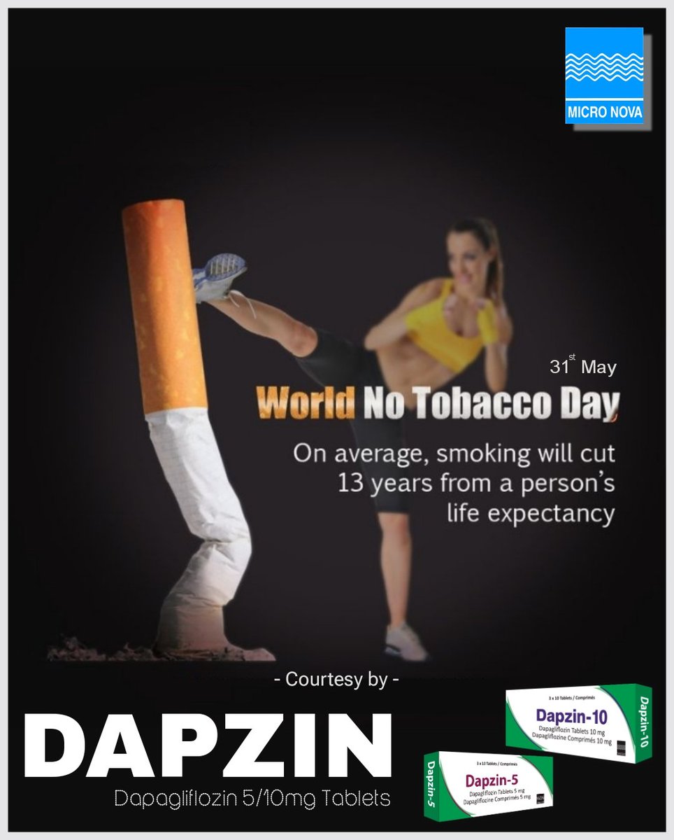 RohitSi03419017's tweet image. "People who smoke cigarettes are 30%–40% more likely to develop type 2 diabetes than people who don't smoke" #WorldNoTobaccoDay 
@WHO @WHONigeria @WHOAFRO 
#DAPZIN 
#WINEveryday