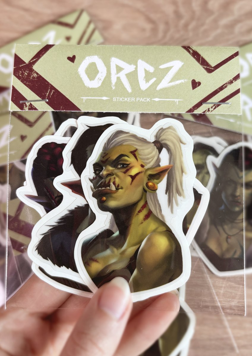 ✨ SHOP UPDATE ✨

Just launched my new orc stickers! I've wanted to do a new sticker set for a while - especially one that will match my current art style and something I'm passionate about. Sooo semirealistic ORCZ! 😎

tofusenshi.art/product/orc-st…