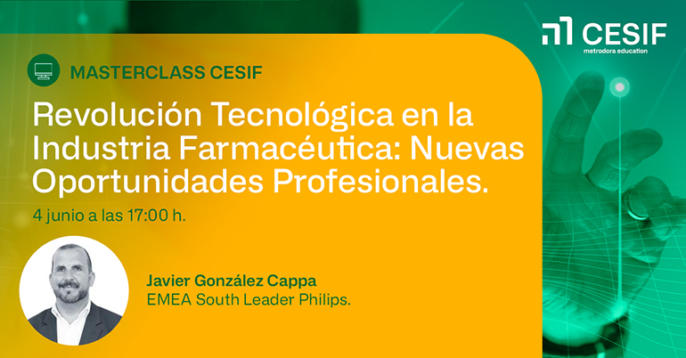 Masterclass CESIF: 'Revolución tecnológica en la industria farmacéutica'
Prepararte para los nuevos desafíos y qué oportunidades profesionales hay el sector, ¿Te lo vas a perder? 

📅 4 de junio - 17:00h
Inscripción gratuita aquí ➡️ i.mtr.cool/etgwydxcgh

@cesif_ES #farmacia