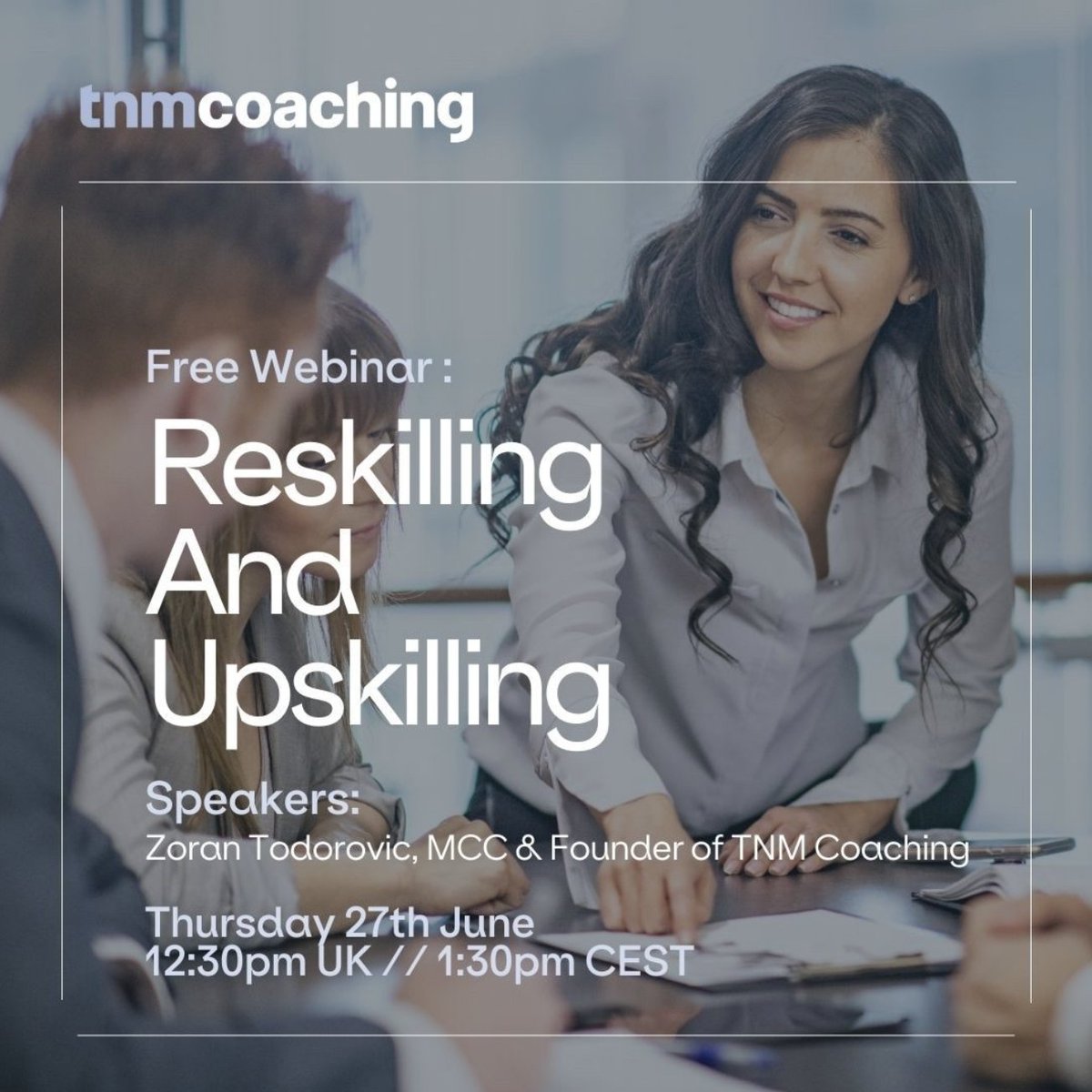 Join us for our next webinar as we explore the importance of reskilling and upskilling in today’s rapidly evolving workplace

tnmcoaching.com/business/free-…
⁠
#coaching #coachingculture #coachingintheworkplace #corporatecoaching