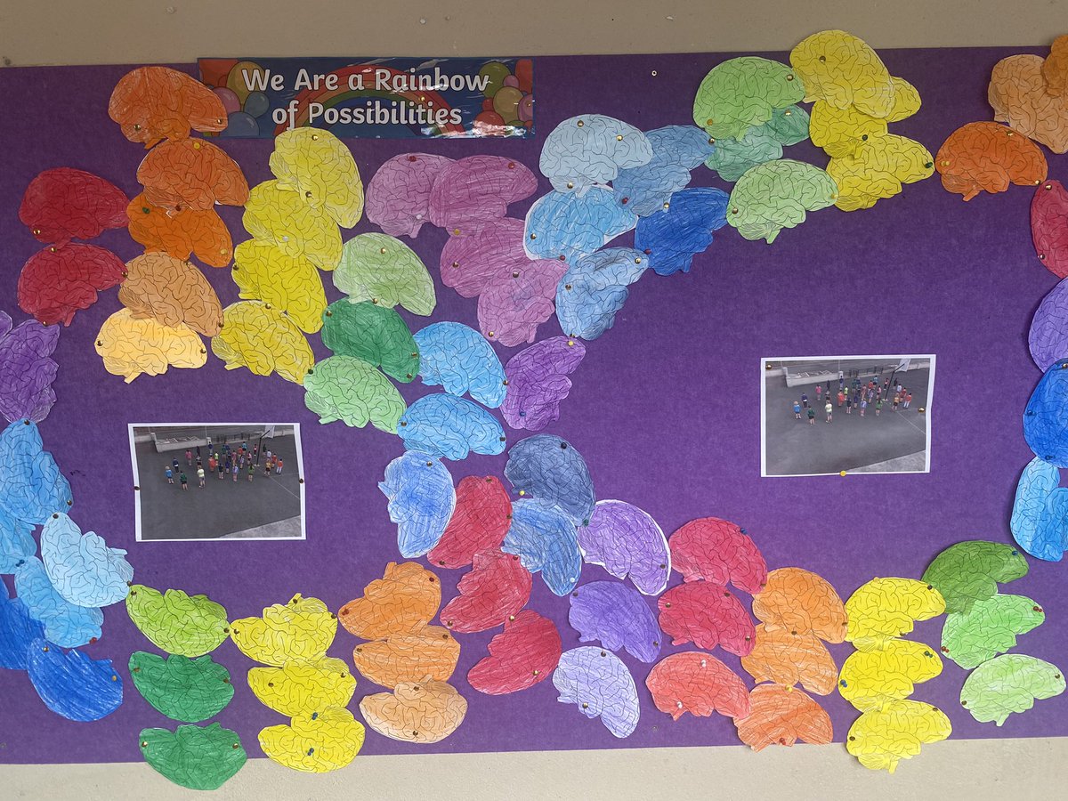BohermeenNS's tweet photo. We celebrate it everyday but shining a light on Neurodiversity across the whole school this weekβΊοΈ
#rainbowofpossibilities
#rainbowinfinity https://t.co/gEIweFuj0P