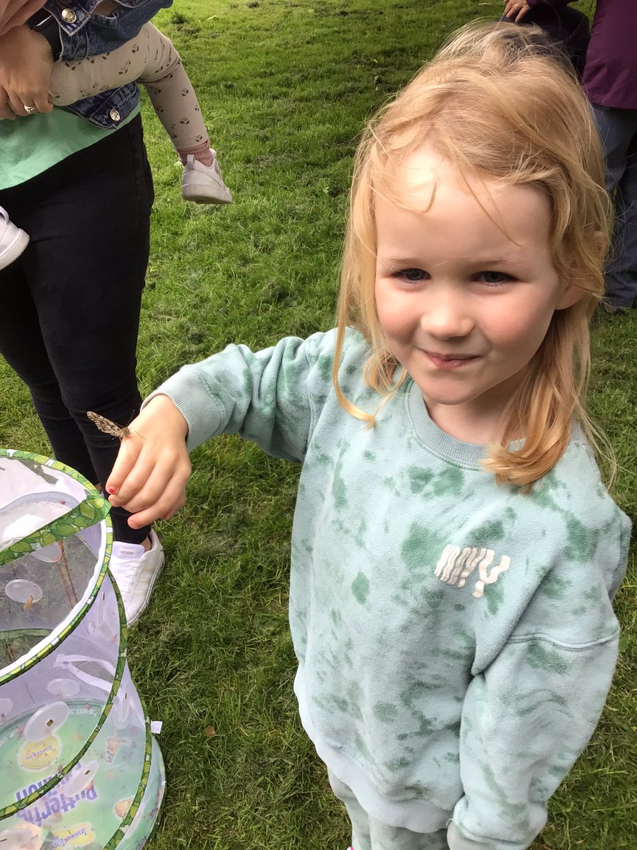 FinedonScFS's tweet photo. Thank you to everyone that came to our butterfly release this morning. All 33 butterflies successfully released, despite the cool, windy weather, they managed on warm their wings and fly away. Keep an eye out for our Painted Lady butterflies around the green 🦋 https://t.co/q17jK78sTr