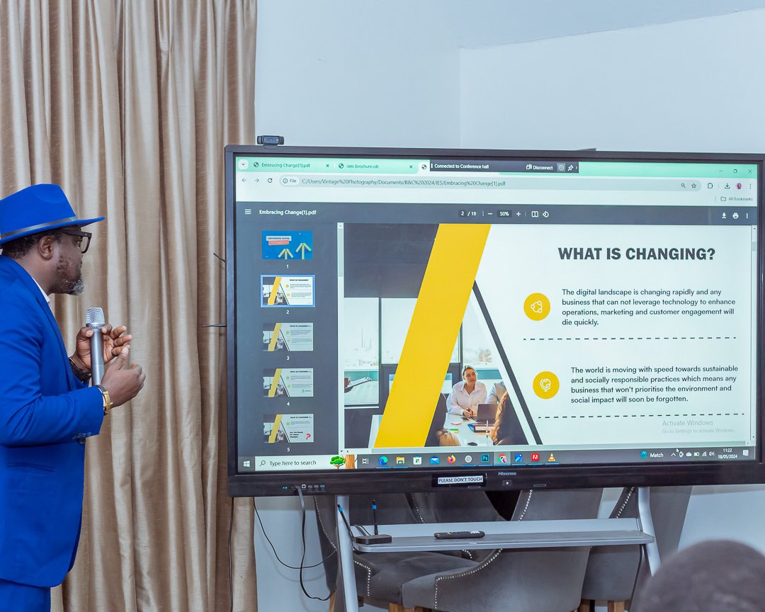 jciikeja's tweet photo. Keynote Speaker on “Embracing Change: Recipe for Business Growth and Development”
at Innovative Enterprise Seminar 2024
#SEE
#InspireThefuture
#JCINIGERIA
#JCIRISE
#Boundlessbond
#JCIIKEJA https://t.co/HzyB9us0rl