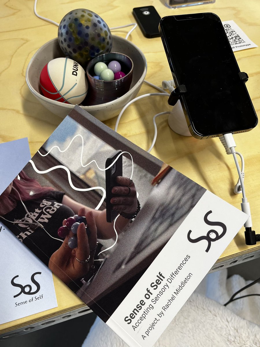 SaskiaGrassie's tweet image. Sense of Self app designed by &amp;amp; for autistic &amp;amp; #neurodivergent young adults by Rachel Middleton #DJCADDegreeShow App invites users to record #sensory differences &amp;amp; preferences &amp;amp; builds on coping strategies based on individual need. Rachel on Instagram @raeshonours &amp;amp; LinkedIn