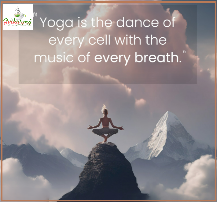Yoga is the dance of every cell with the music of every breath. #yoga #fitness #healthylife #meditation #avikarma #ayurveda